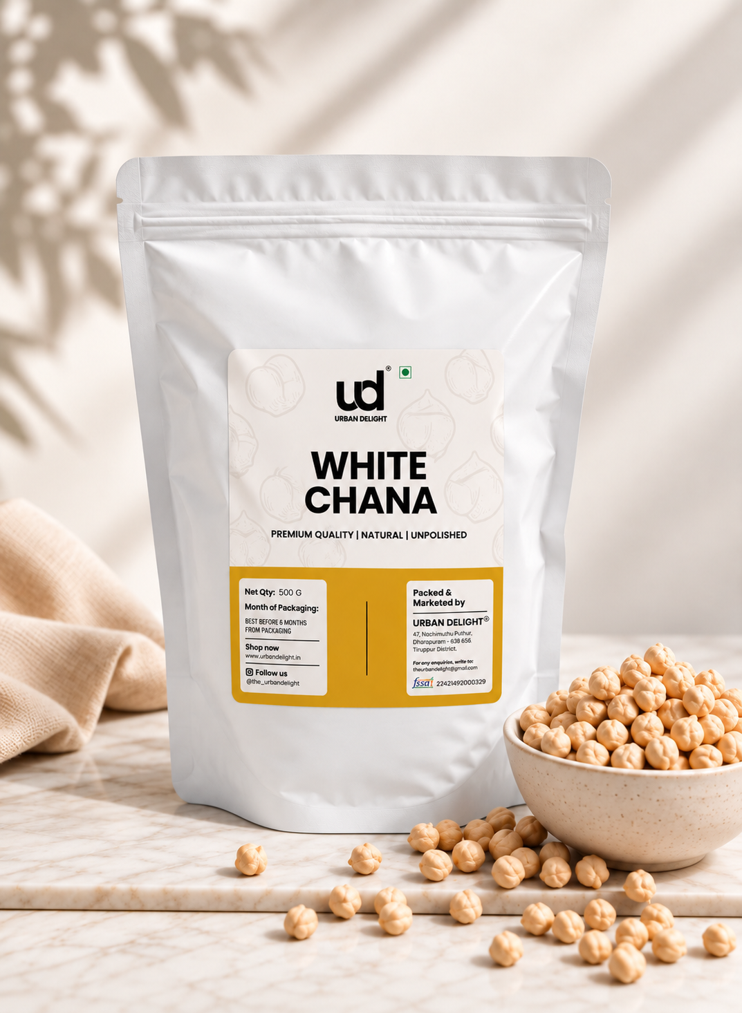 White Chana(Unpolished)