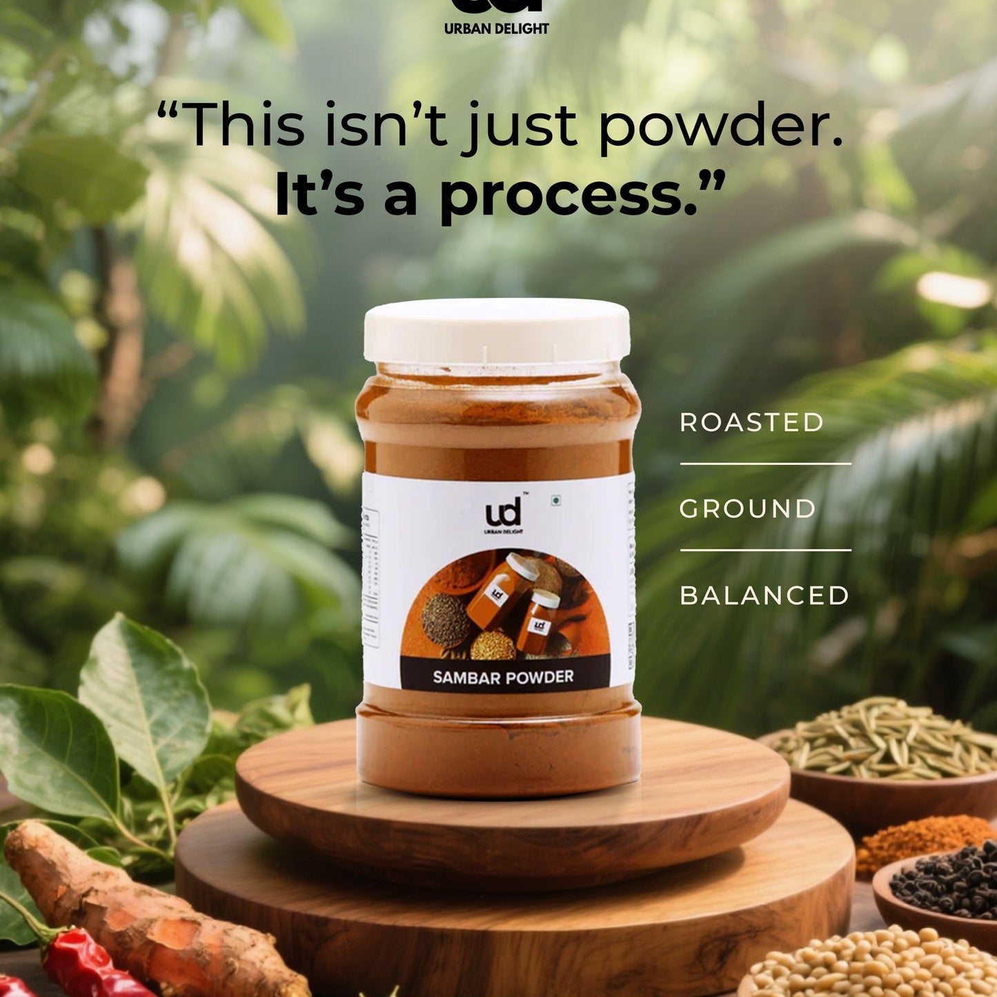 Hand-pounded Sambar Powder